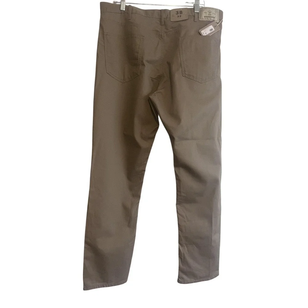 Patagonia Pants Mens 38x32 Beige Organic Cotton Canvas 5-Pocket Khaki Workwear - Picture 3 of 4